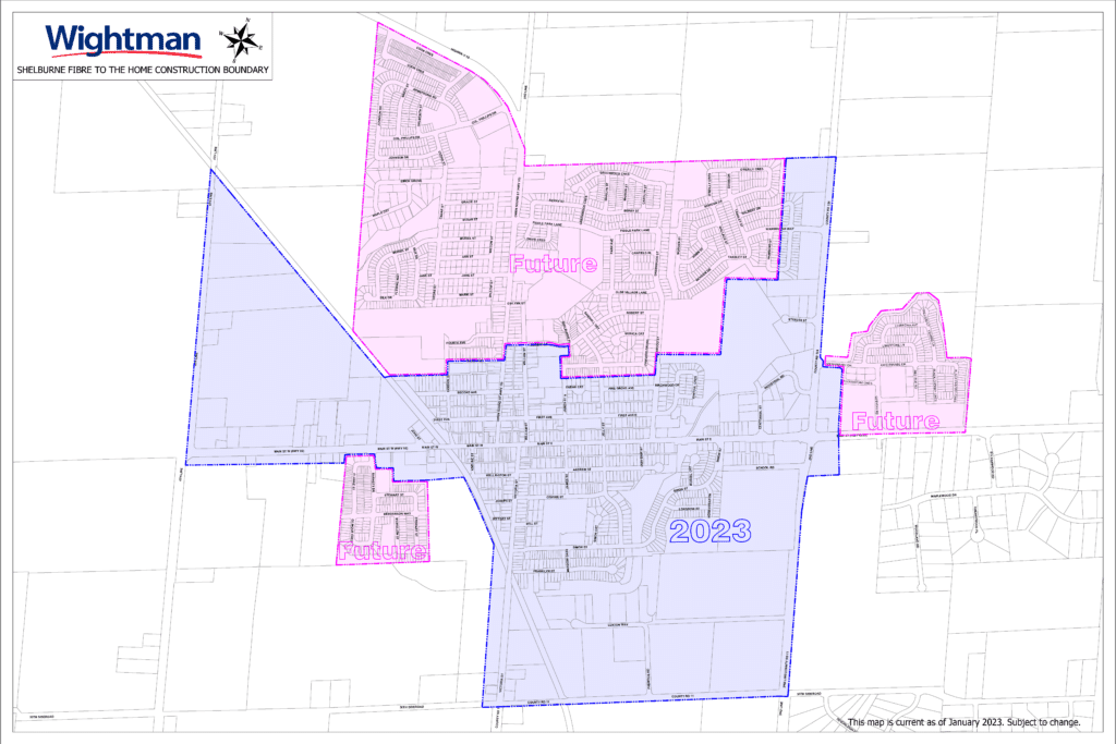 Shelburne Construction Map 2024