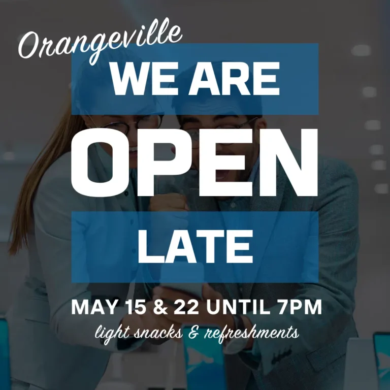 Orangeville Office Open Late – May 15 & May 22